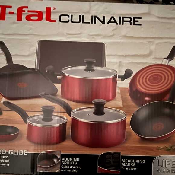 Tfal Kitchen New Tfal Culinaire 6 Piece Nonstick Cookware Set